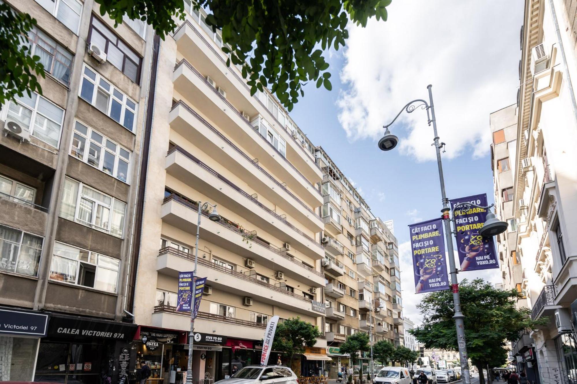 בוקרשט Sunset - Luxury Studio On Calea Victoriei מראה חיצוני תמונה